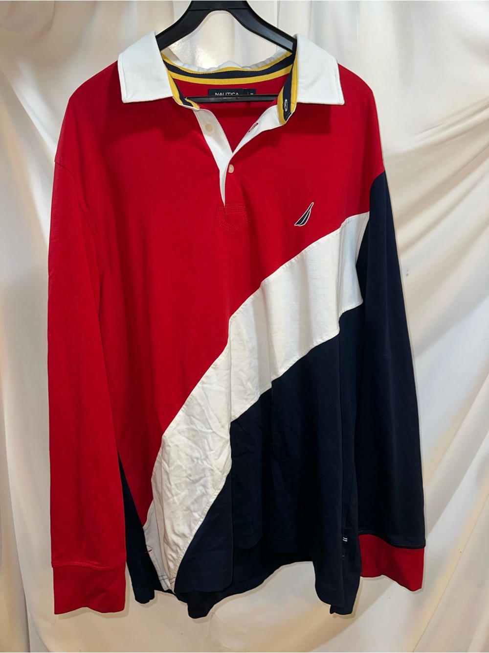 Retro Nautical Rugby Polo 2XL